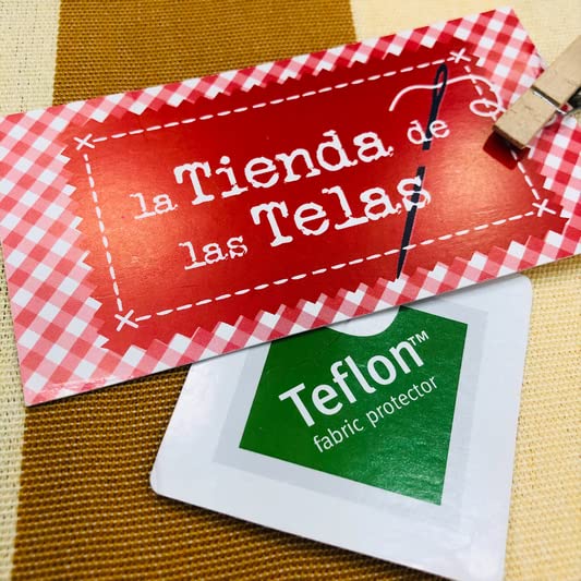 Tela de Toldo con Teflón por Metros Ancho 3,20Mtr. 1 Mtr. (Rayas Beige)