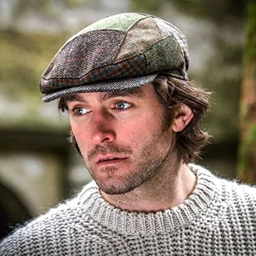 Men's Irish Flat Cap, Patch Cap Style, Woven in Ireland, 100% Irish Wool Cap - Image 5