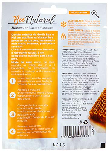 Máscara Faciala de Geléia Real e Mel, Native