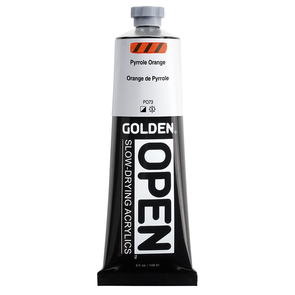 Peinture acrylique orange pyrrole pour illuminer vos sessions d'art et projets en atelier
