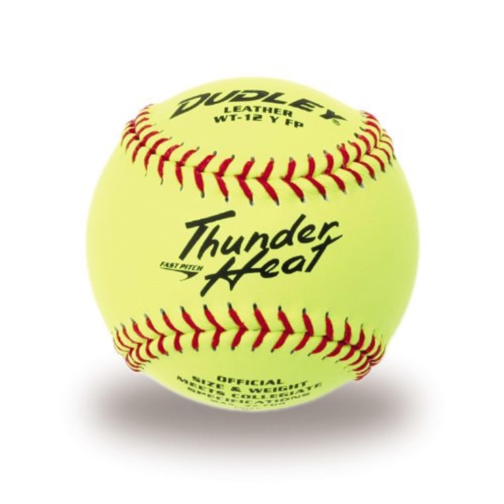 Dudley Thunder Heat Fast Pitch Leather Soft Ball - Dozen 12-Inch