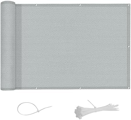 Balkon-Sichtschutz Aus Oxford-Gewebe – Gelb, 90x400 Cm, Mit Alu-Ösen & Seil, Wind- & UV-beständig
