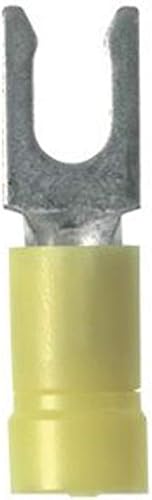 Panduit PV10-6LF-L Locking Fork Terminal, Funnel Entry, Butted Seam, 12 - 10 AWG