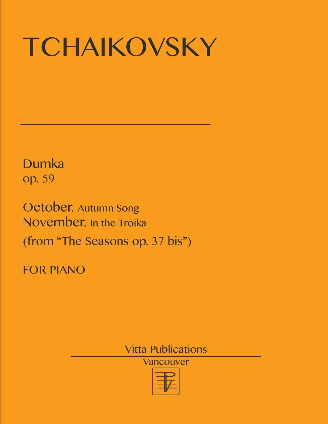 Dumka op. 59. October & November from "The Seasons op. 37"