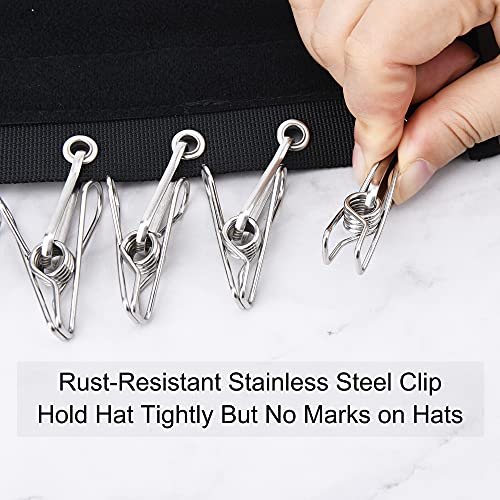 Lekusha Cap Organizer Hanger, 10 Baseball Cap Holder, Hat Organizer Storage For Closet - Change Your Cloth Hanger To Cap Organizer Hanger - Keep Your Hats Cleaner Than A Hat Rack, Black #TOP5