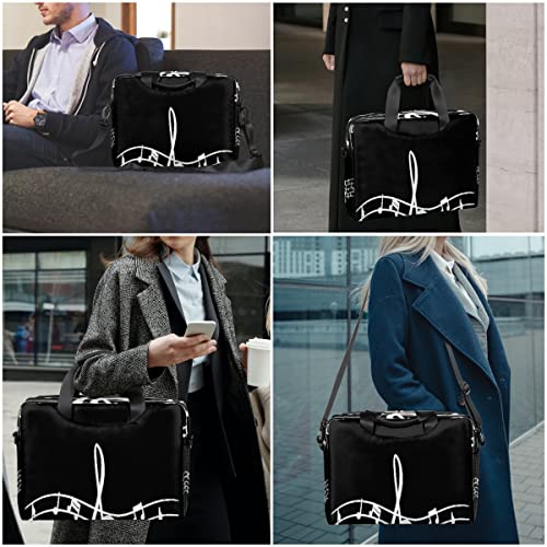Funda para portátil de 13 a 16 pulgadas con correa de mensajero ajustable 7