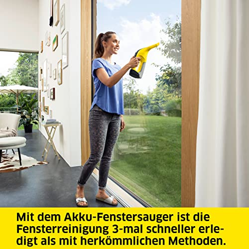 Kärcher Akku-Fenstersauger WV 6 Plus mit langer Akkulaufzeit