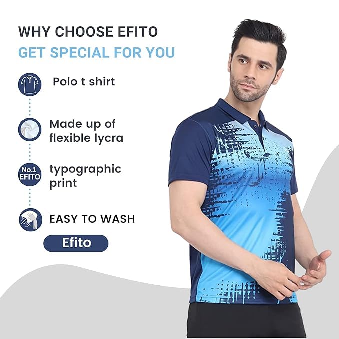 Image of Men's Sublimated Polo Tshirt | Polyster Blended | Best for Workout and Sports