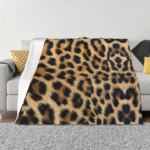 Couverture de lit légère EdWal en microfibre imprimé léopard douce - 4