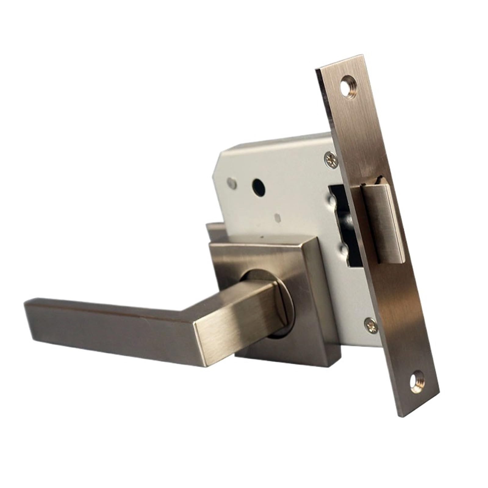 Kfvmvtdw One Color 304 Stainless Steel Split Lock Simple Single Latch Square Eu Standard