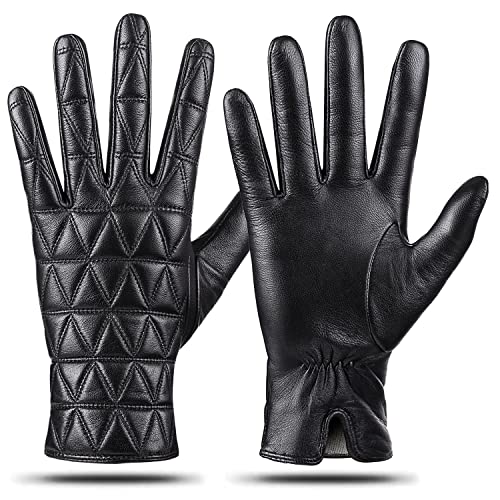 Gants habillés en cuir et cachemire pour femme le cadeau d'hiver idéal