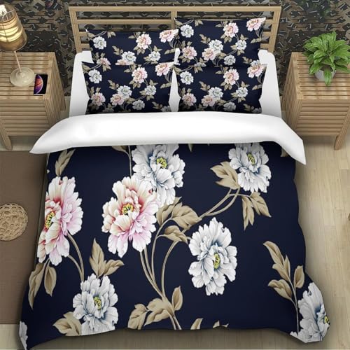 Housse de couette 3D imprimée microfibre résistante parure de lit 135x200 - 5