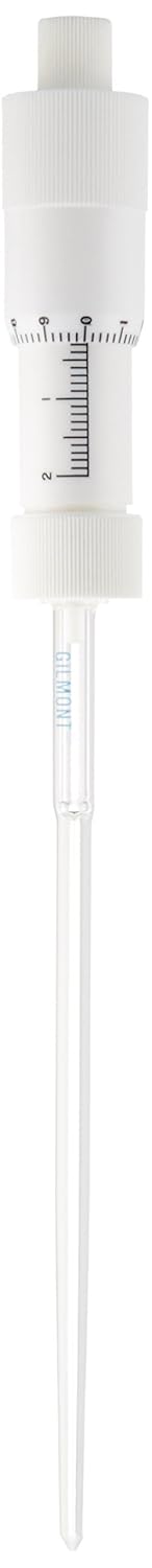 GS1100A Glass 0.2mL PTFE Micrometer Burette, with Tapered Tip
