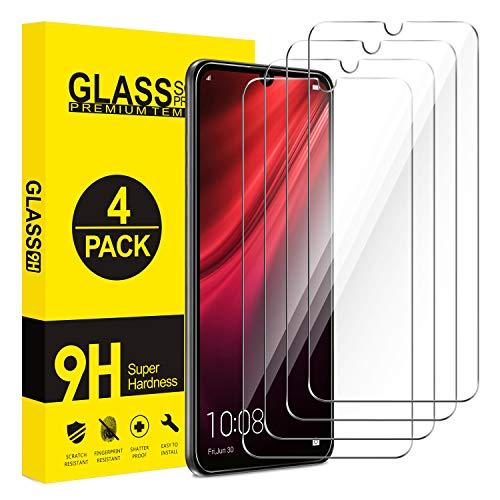 AROYI Cristal Templado Xiaomi Redmi Note 8T, [4-Pack] Protector Pantalla para Xiaomi Redmi Note 8T, Vidrio Templado con Alta Definición, Anti-Huella, Sin Burbujas, 9H Dureza