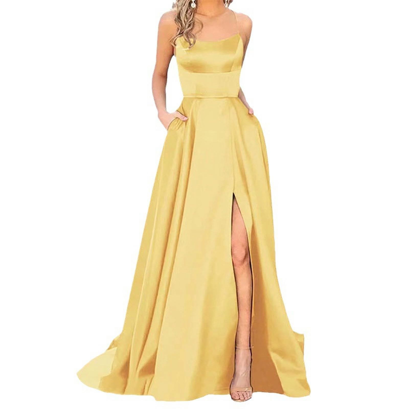 Abito Donna Invernale Abito da Damigella d'Onore da Donna Vestito Lungo Dimagrimento Bestie Bestie Abito da Sera da Sera da Damigella d'Onore-Rosa Rosso-XL