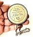 Gift for Grandson Brass Compass Engraved Quote | Memory Present to My Grandson Birthday, Baptism, Graduation, Confirmation, Love, Gift idea by Grandpa Grandma (#1 Grandson - I Love You)