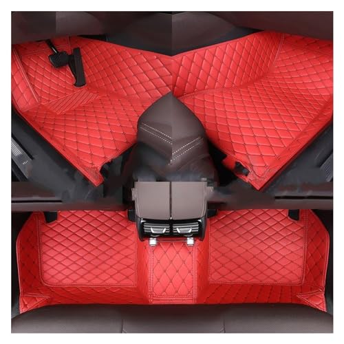 Tapis de sol voiture Nissan Sentra Sylphy 2006-2019 sur mesure noir et rouge