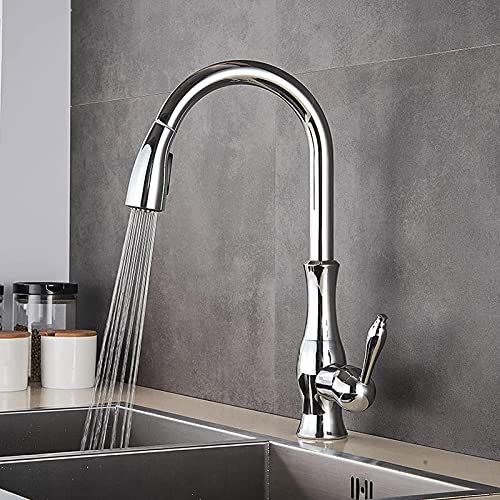 Robinet de cuisine mitigeur extractible eau chaud froid noir - 2