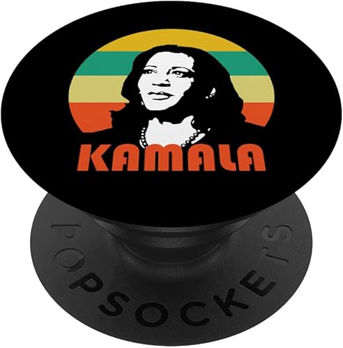 Kamala Harris Retro Vintage Black History Black Women PopSockets Adhesive PopGrip