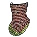 Produktbild Rustic Home Decor Brick Wall With Creeper Plants And Leafs Natural Beauty Pattern Tile Red Green Whiteear Hangers Uv Protection Neck Gaiter Scarf, Outdoor Headband For Fishing Cycling Hiking