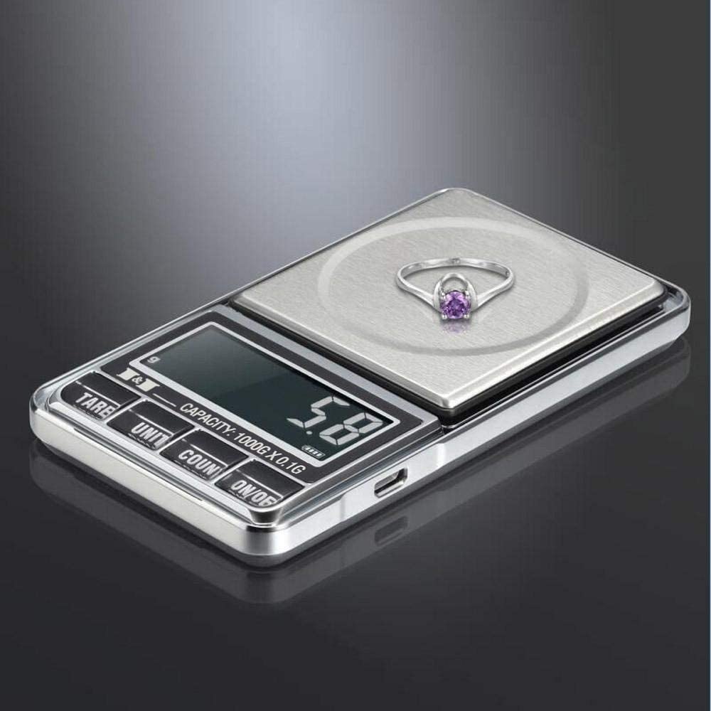 Balance électronique de Bijoux précise 1000G0 1G Mini balances numériques Balance de Poche Balanza Bijoux balances électroniques précision Joyeria Balance