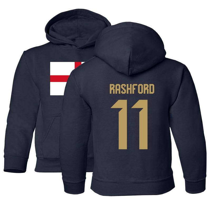 Tutiinca England Soccer Cup Fan - Rashford 11 Jersey Style Youth Hooded Sweatshirt