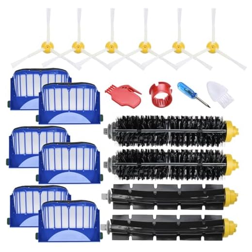 JoyBros 19 Acessórios de peças de reposição compatíveis para iRobot Roomba 675 670 665 690 692 694 671 677 650 655 614 APENAS, Roda do filtro da escova do rolo principal lateral