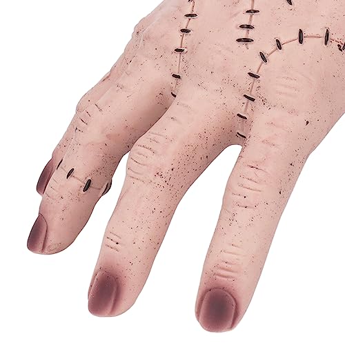 Thing Hand Wednesday Addams Family Brinquedos de mão falsos, adereços de mão decorativos de terror r