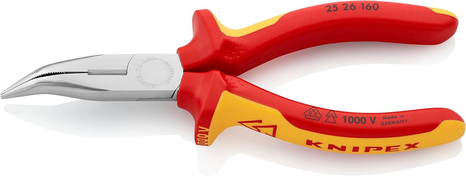 Knipex 25 26 160 Flat Round Pliers with Cut