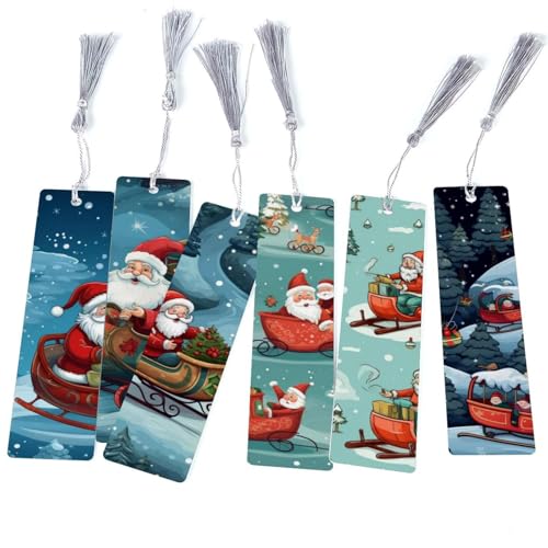 Marque-pages avec motif traîneau de Noël pour ne plus perdre sa page ni corner ses romans