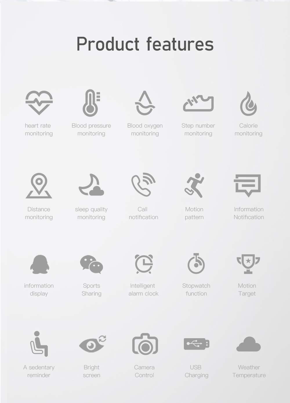 DOMAS Fitness Tracker, Smart Bracelet with All-Day Heart Rate Blood Pressure Monitoring Sleep Monitor IP67 Waterproof Activity Tracker with Calories Miles Counter and Step Counter for Women Man Kids : Sports & Outdoors