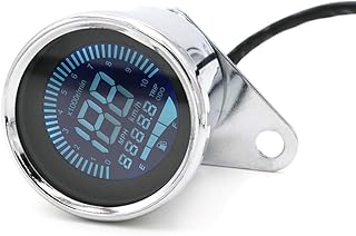Motorcycle Odometer 2018 Motorcycle Speedometer LCD Digital Odometer Speedometer Tachometer Indicator Motorcycle Scooter Golf Carts ATV Universal
