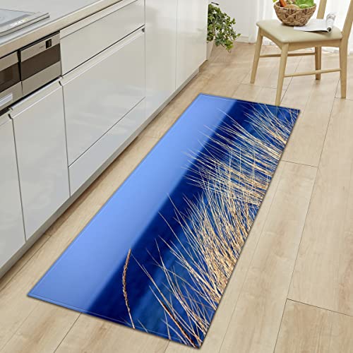 BOVZOX Kitchen Mat reed Bath Non Slip Standing Runner Rugs Doormat Oil Resistant Washable Floor Mat for Kitchen Office Living Room Bedroom Bathroom 60 x 180cm