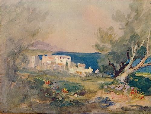 Pintura mural decorativa vintage, lienzo de Hercules Brabazon SERENDIPITP en 60x90cm