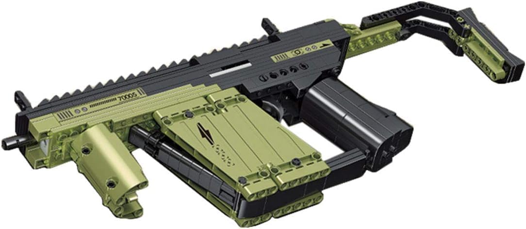 AKOGD Building Blocks Blaster, 319 Pieces Shootable Simulation Submachinegun Model Building Construction Set