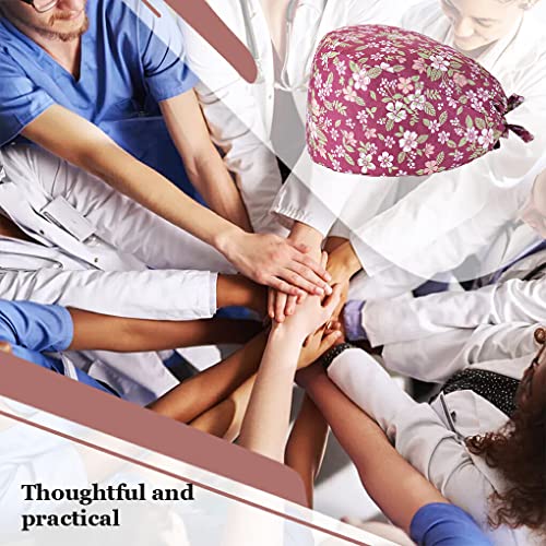 SUDNJIALQ 2 PCS Toucas cirúrgicas médicas ajustáveis ​​profissionais gorros cirúrgicos 60
