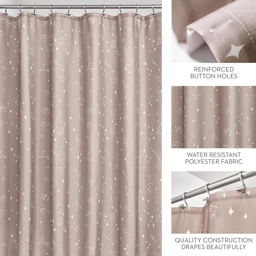 Rideau de douche anti moisissure lavable iDesign pour stopper les projections d'eau