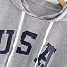 Overdose Sudadera con Capucha para Mujeres con Estampado De Letras Bandera Sudadera...