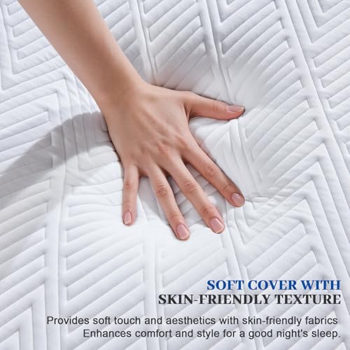 Slomix 12 Inch Gel Memory Foam and Pressure Relieving Blue Queen Mattress by Slomix - Used condition - Image 2
