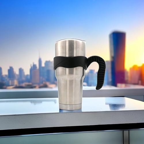 Miniatura 7 de Mango de vaso de 30 onzas, antideslizante para tazas de viaje, con agarre para vasos aislados al vacío, adecuado para vasos Yeti Rambler, Trail,