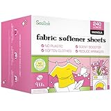 Soulink Fabric Softener Sheets for Washing Machine, No Plastic Jug Soap Strips, Alternative to Fabric Softener Liquid and Pods, Magnolia Scent, Up to 240 Loads