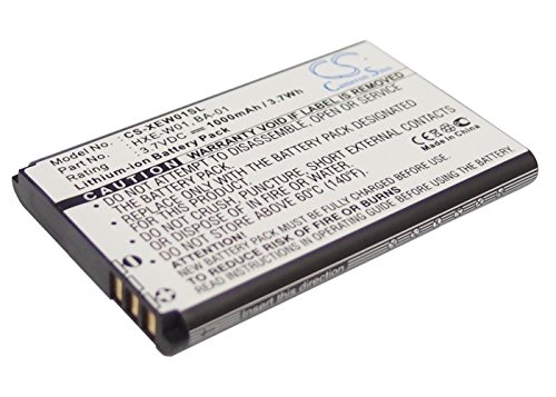 MEXXTRONICS Battery for Use in Holux GPSlim236, 1000mAh, 3,7V, Lithium Ion, Li-Ion, LiIon, 100% Fits, Fully Compatible (Not AN Original Battery), Black, 1000 mAh, 3,7 V, GPS Navigation