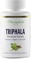 Vista 1 de Paradise Herbs Organic Triphala Extract, Super Potent, Ultra Pure, Vegan, Non-GMO, Gluten Free, 60 Vegetarian Capsules