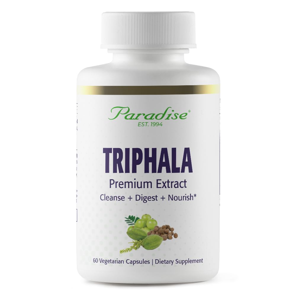 Paradise Herbs, Triphala, 60 Vegetarian Capsule