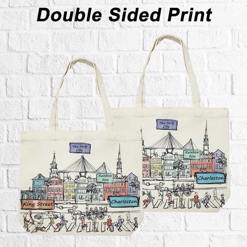 Image of Cities Around the World Artwork Tote Bag Series- Designed in the USA, 17 inchx14 inch, Double Sided Print, Souvenir & Gift