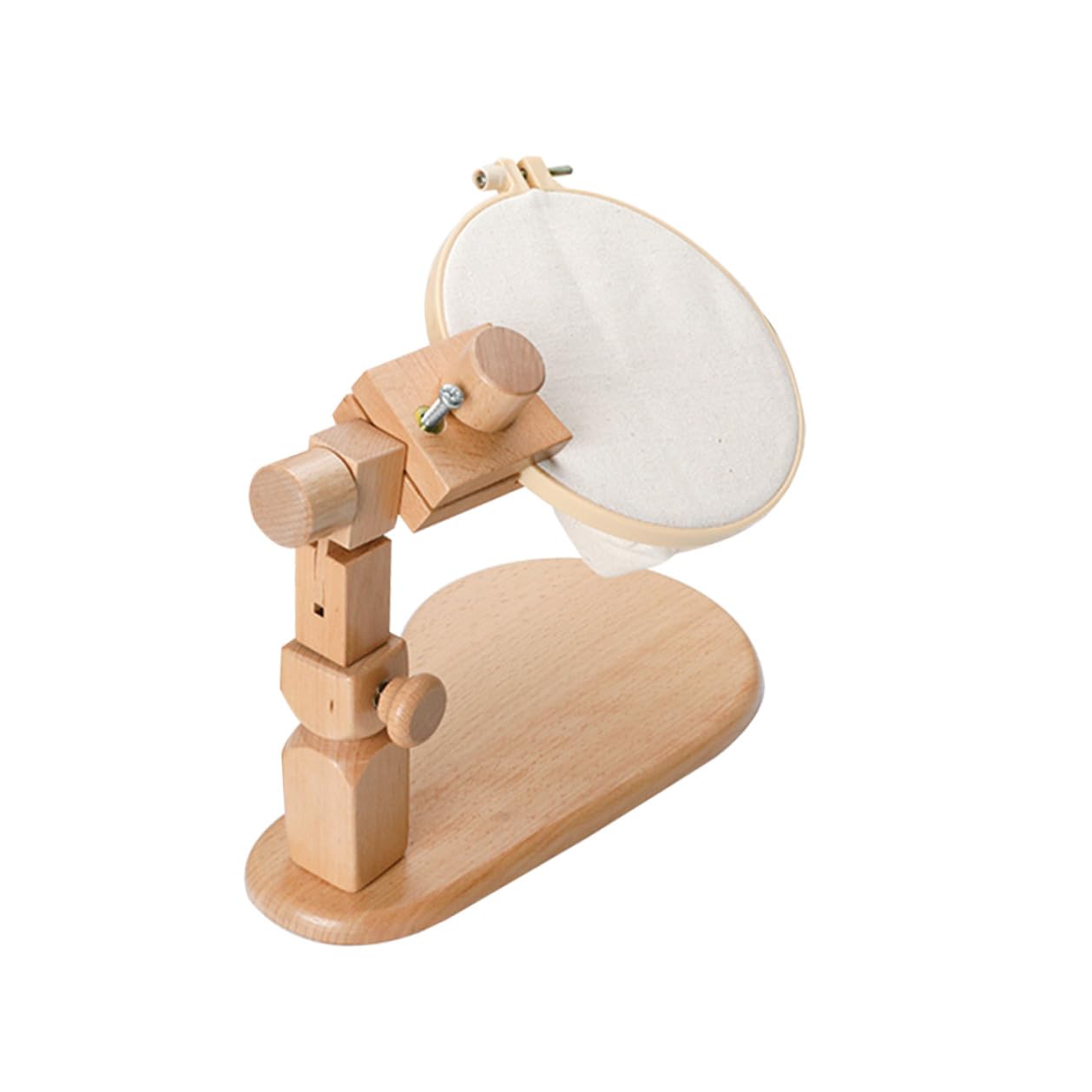 OATIPHO Bastidor de Punto de Cruz Ajustable de Madera Haya para Bordado DIY Soporte Multifuncional y Diseño Fácil de Desmontar Adecuado para Uso en Casa
