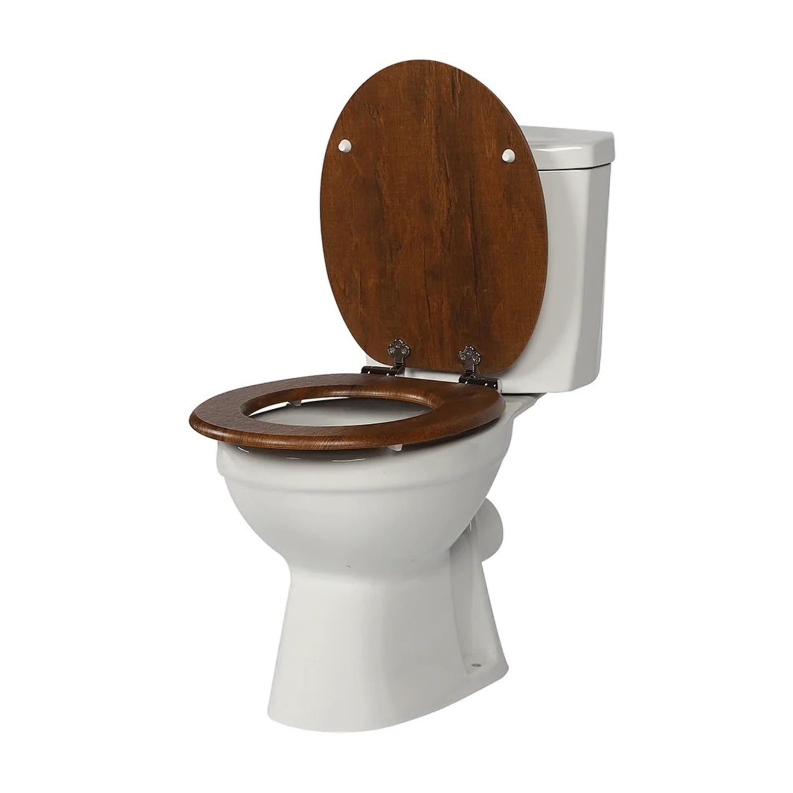 Asiento De Inodoro con Descenso Automático Tapa Universal Gafas Madera Capacidad Carga 190 Kg En Aspecto Resistente Y CóModo