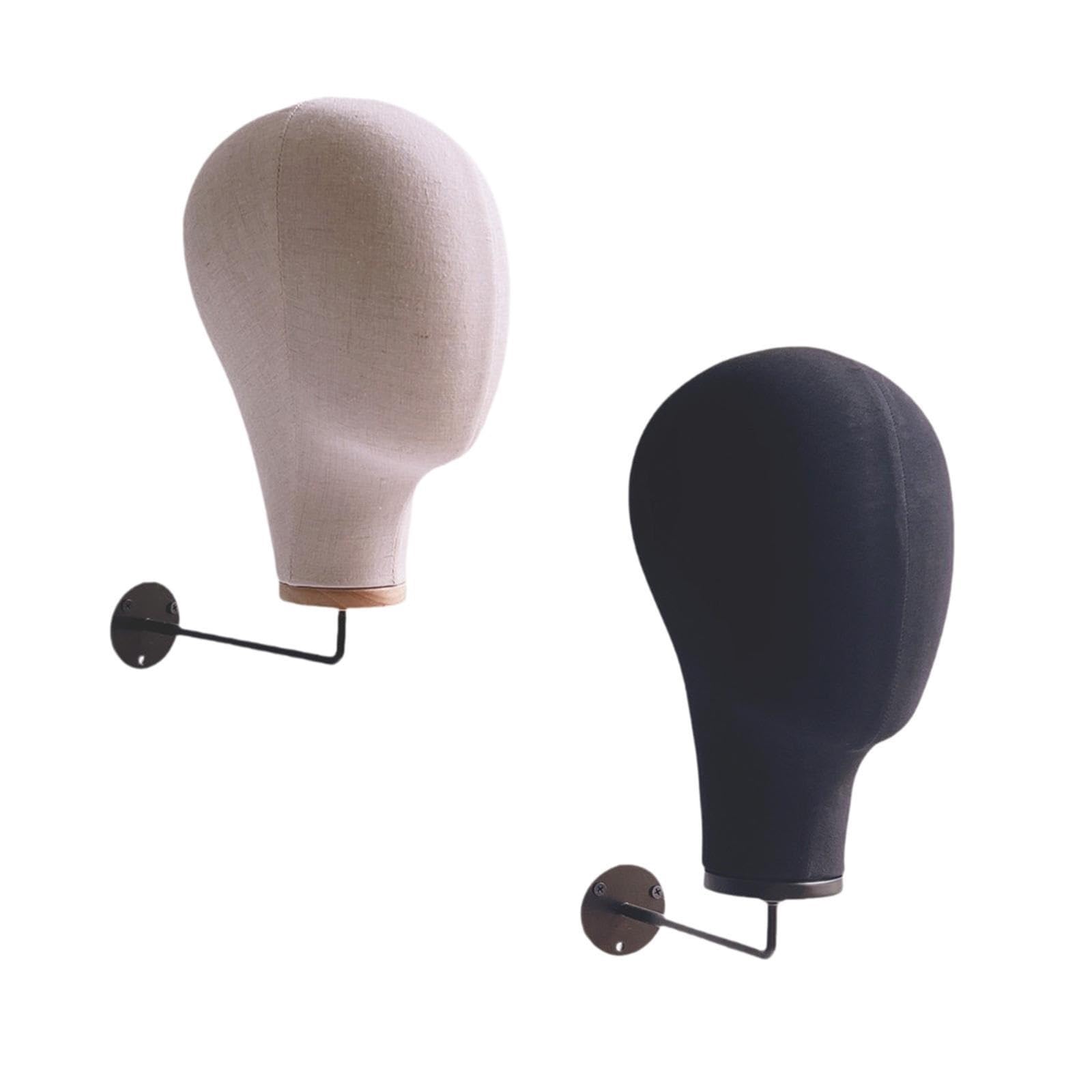 Espositore innovativo per testa di manichino, espositore per parrucche e cappelli, per centro commerciale e barbiere (nero)