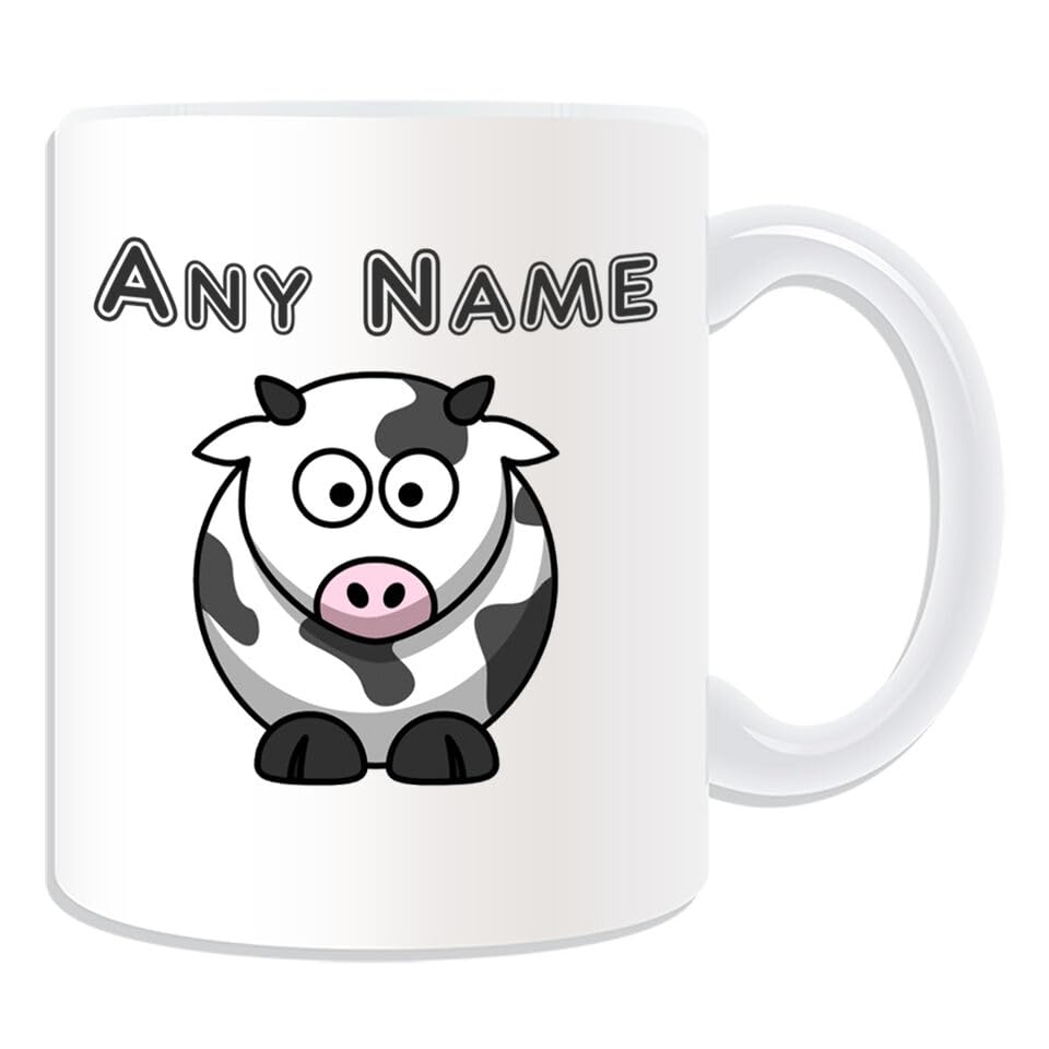 Personalised Gift Silly Cow Mug Money Box Customise Name Message Tea Coffee Cup Printed Coffee and Tea Ceramic Mug- 320 ML Ceramic Coffee Mug 4141