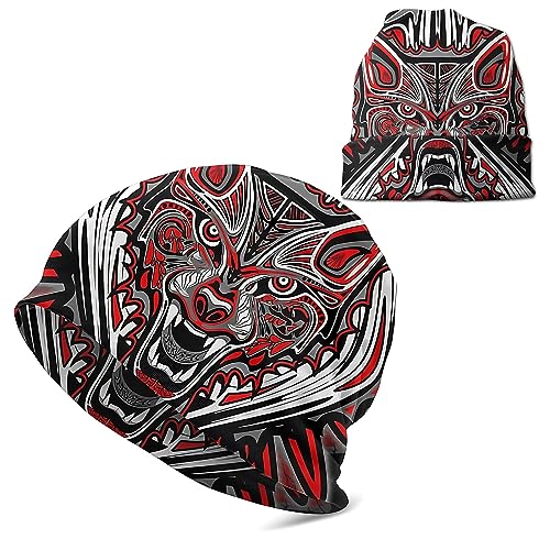Beanie Fenrir l'esprit loup viking pour homme au quotidien